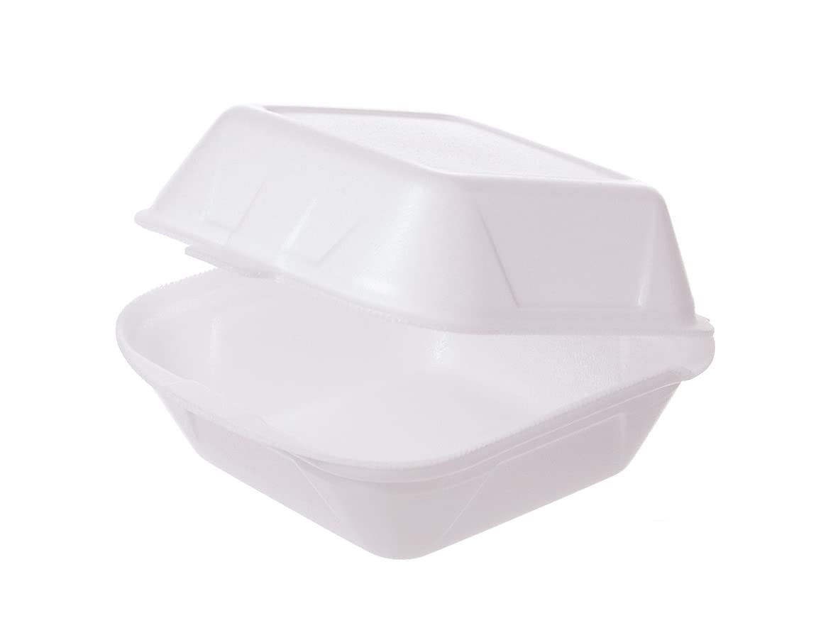 Pro DP 680 Hamburgerboxen Snackboxen Außerhaus Take away Klappboxen XPS weiß groß 145x145x70mm