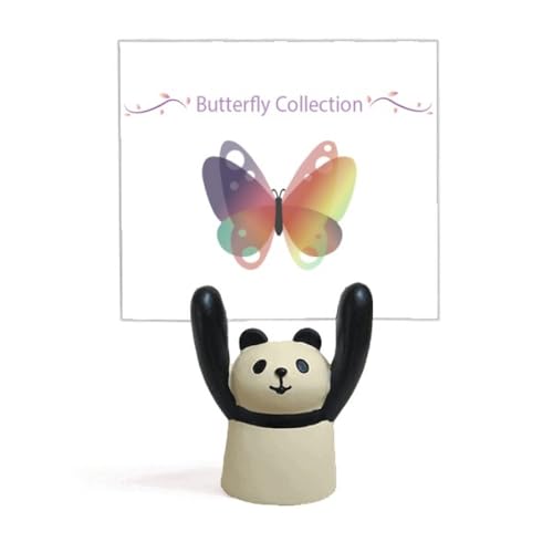 Porte-mémo panda pince note de bureau support photo et mémo Purple Collection