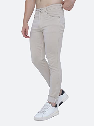 Image of Strechable Denim Regular Fit Mid Waist Light Weight Soft Feel Stretchable Denim Jeans Pant for Men