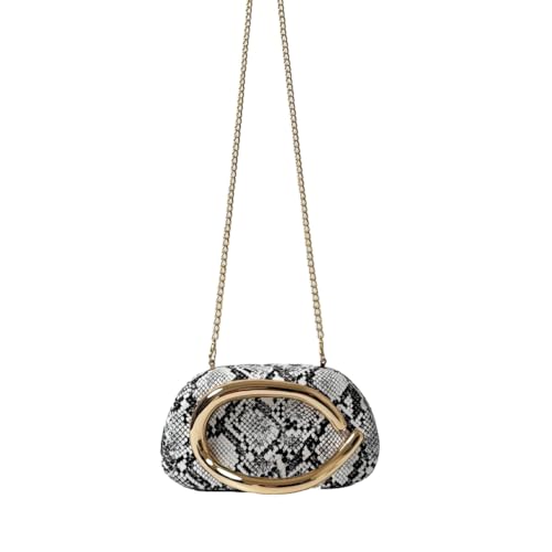 Image of Clutch Purses for Women Chic Snake Print Evening Bag Formal PU Leather Purse Designer Handbags for Wedding Party Prom