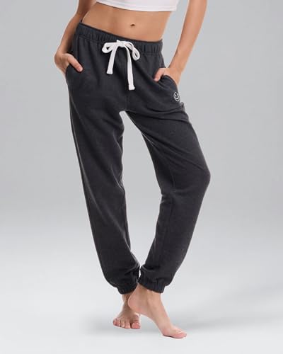 JOE BOXER Womens Sweatpants - French Terry Wide Leg Sweat Pants or Baggy Joggers - Comfy Womens Lounge Pants2