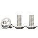 Drenky M6 Linsenkopfschrauben,M6x12mm Linsenkopfschrauben Innensechskant 20 Stück Schrauben Edelstahl A2 V2A Flanschschraube Kleine Gewindeschrauben Vollgewinde