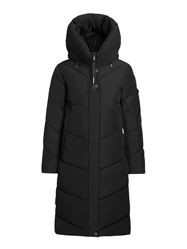 khujo Jange2 Damen Wintermantel Steppmantel Winterjacke Kurzmantel Steppjacke (DE/NL/SE/PL, Alphanumerisch, S, Regular, Regular, 200 BLACK)