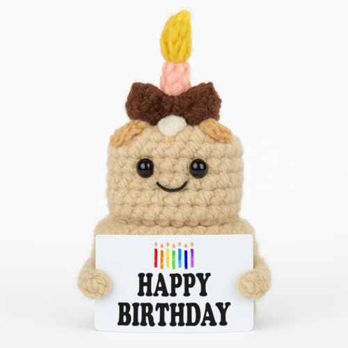 Handmade Crochet Happy Birthday Cake Ornament Gift - Special Idea