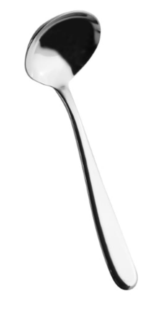 Salvinelli Grand Hotel Mestolino Salsa Acciaio Inox 18/10, Mestolino Cucina Spessore 4,0 mm, Made in Italy, Finitura Lucida