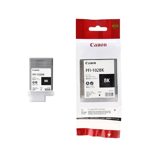 Canon PFI-102BK Noir cartouche de toner originale pour traceur grand format