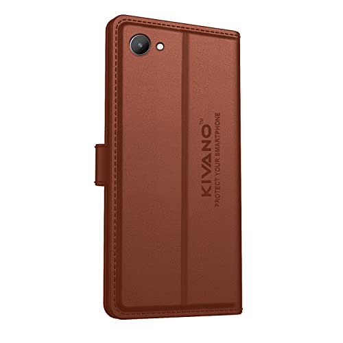 Image of Compatible with Realme C30 / Realme C30s Flip Cover | Leather Finish | Inside Pockets & Inbuilt Stand | Shockproof Wallet Style Magnetic Closure Back Cover Case