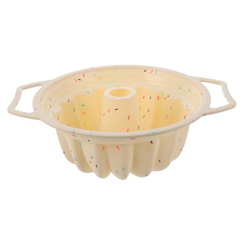 Cabilock 1Pc Non Stick Silicone Round Cake Mold with Metal Frame Baking Tray for Desserts Easy to Use for Home Baking Parties and Special Occasions