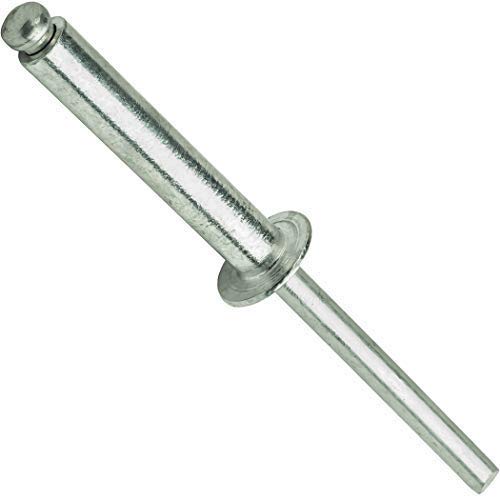 Fastenere Pop Rivets - 1/4" x 1" (25pcs) Heavy Duty, Open-End, Aluminum, Dome-Head Blind Rivets, Corrosion-Resistant, High Tensile & Shear Strength, 8