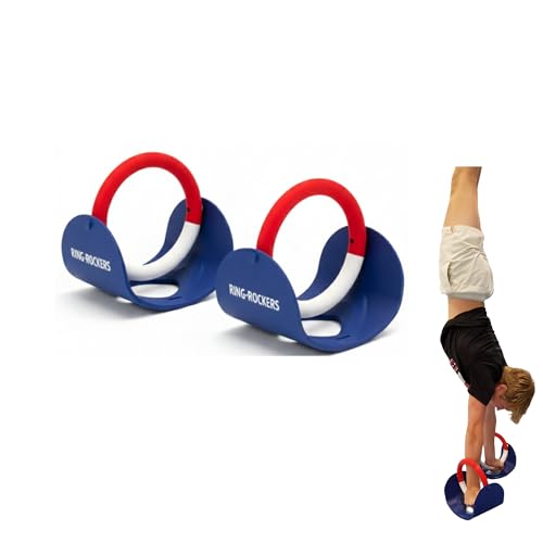 Ring Rockers Gymnastic Rings with Bearings Rotating Calisthenics Rings for Home Gym and Crossfit...