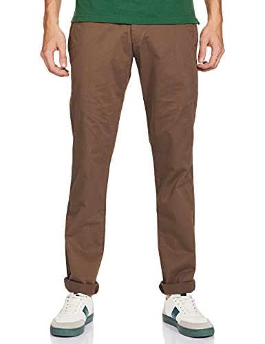 Image of EASIES Men's Slim Pants (E-16516 SPRSLMFT LTBRWN 36 LT.Brown