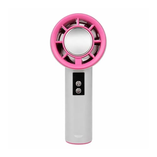 Image of Desidiya Portable Rechargeable Hand Fan 12000RPM 2600mAh LED Display | 200 adjustable speed levels with LED display showing battery percentage and wind speed.