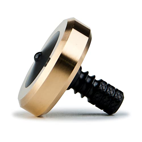 Djuiinostar Premium Spinning Top, Collare In Ottone Con Stelo In Zirconio, 8-10 Minuti, Alta Precisione Edc Desktop Toy DST-811R - 4