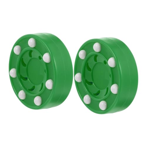 SUPVOX 2Pcs Training Hockey Pucks Durable Plastic Training Pucks for Roller Hockey Practice and Competitions High Hardness Design for Improved Skills