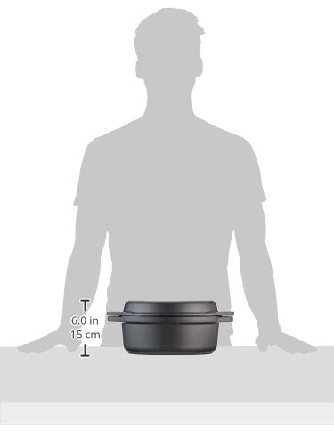 Commichef XB-626B Grunwerg Twin-Use Oval Casserole & Grill Pan, Aluminium, Black Main Image Commichef XB-626B Grunwerg Twin-Use Oval Casserole & Grill Pan, Aluminium, Black Main Image