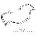 TQROBN Motorcycle Highway Bar Engine Guard Crash Bar for Harley Davidson Dyna Street Bob/Low Rider/Wide Glide/Fat Bob/Super Glide Custom/Switchback 2006-2017 (Chrome)