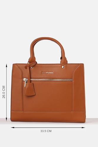 Image of Van Heusen Women Vogue Satchel Bag | Classic Style | Bags, Brown