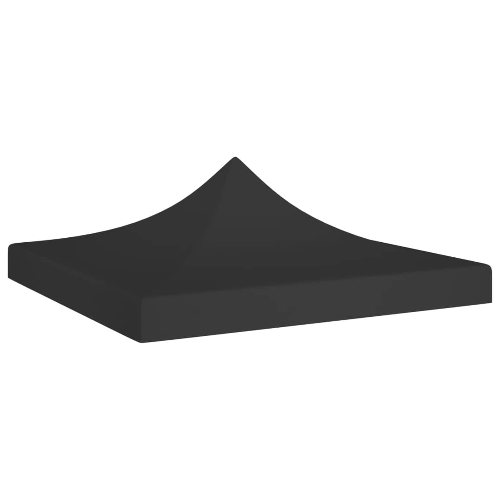 Gecheer Gazebo Top Cover Party Tent Roof Outdoor Patio Canopy Cover Replacement Gazebo Pavilion Roof UV- and Weather Resistant Sunshade 2x2 m Black 270 g/m²-image-49
