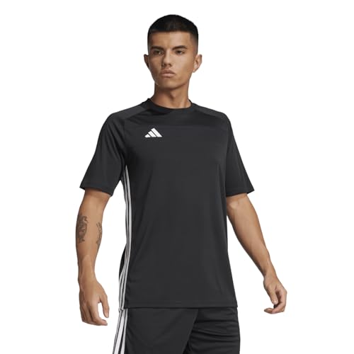 adidas T-shirt en jersey Tiro 25 Essentials pour homme, noir/blanc, XL