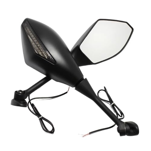 Espejos retrovisores espejo moto lateral CBR600RR que eliminan puntos ciegos con luces LED