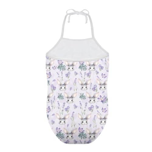Image of Girls One Piece Swimsuit Beach Bathing Suit Toddler Floral Halter Straps Swimwear for 1-10 Years