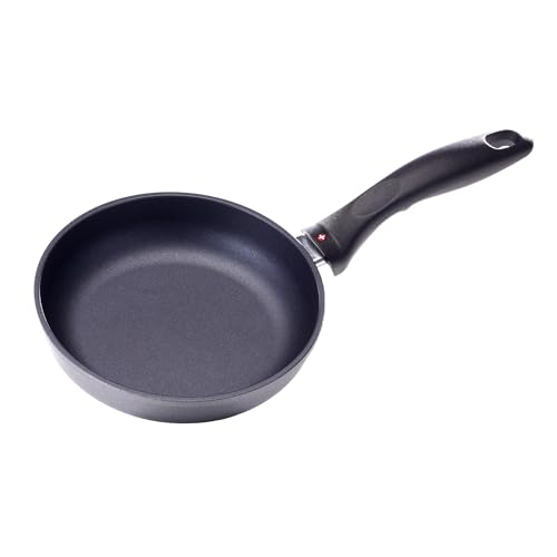 Image of Swiss Diamond 7 Inch Frying Pan Nonstick Diamond Frying Pan, Aluminum Coated Skillet, Dishwasher Safe and Oven Safe Fry Pans with Ergonomic Handle, Grey