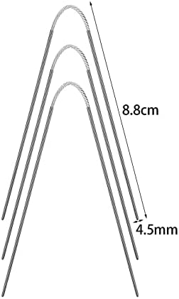 Nishiyuenyi 6X 3Pcs Round Cable Knitting Stainless Steel for Blanket Projects - 5