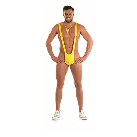 Fun Shack Costume Disfraz, Lock & Key Mankini, Talla única Men's