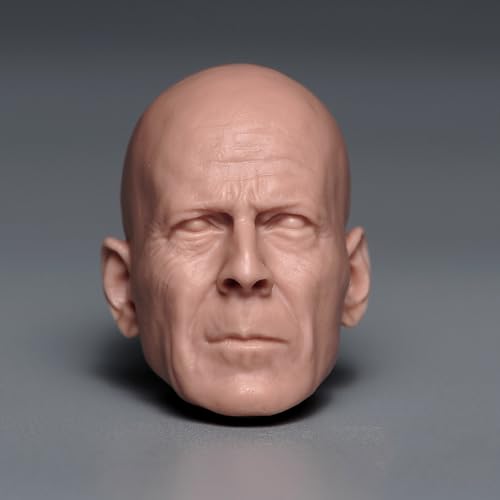 Figurine miniature 1/6 tête militaire non peinte pour remplacer ou modifier un modèle 30cm