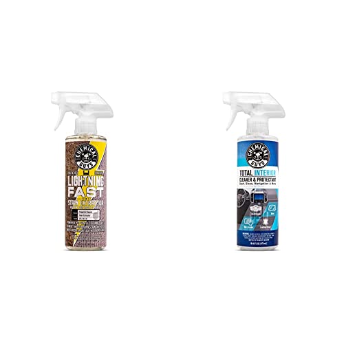 Chemical Guys SPI_191_16 Lightning Fast Carpet and Upholstery Stain Extractor & SPI22016 Total Interior Cleaner and Protectant, Safe for Cars, Trucks, SUVs, Jeeps, Motorcycles, RVs & More, 16 fl oz