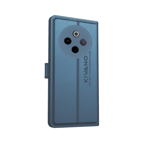 Image of Compatible with Vivo T4 5G / IQOO Z10 5G Flip Cover | Leather Finish | Inside Pockets & Inbuilt Stand | Shockproof Wallet Style Magnetic Closure Back Cover Case