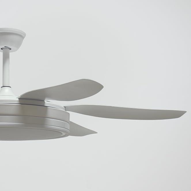 BEL AIR HOME - Ventilador de Techo con Motor DC, 132 CM, Luz LED 24W, 6 Velocidades de Aire y 3 Temperaturas de Luz, Mando a Distancia Incluido (ORION BLANCO)