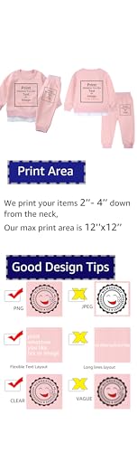 MYGBCPJS Boys Girls Customize Sweatsuit Long Sleeve Kids Custom Sweatshirt & Sweatpants Outfits Set Add Own Name Text Image4