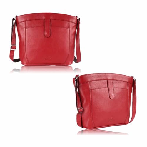 Sac à bandoulière en cuir véritable Dolphin pour vos journées actives en ville
