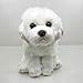 JMHomeDecor Peluche Simulazione Cane Maltese Cane Malta Cucciolo Peluche Triver Animali di Peluche Bambola Bambini Bambini Ragazzo Giocattoli Decorazioni Regalo Artigianato