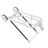 Rear Cargo Rack for Brompton Folding Bike, CNC Alloy Construction, Suitable for 3sixty United Trifold, Lightweight (black)