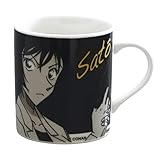 金正陶器(Kaneshotouki) 名探偵コナン マグカップ 約8cm モノクローム 佐藤 日本製 024178 ブラック