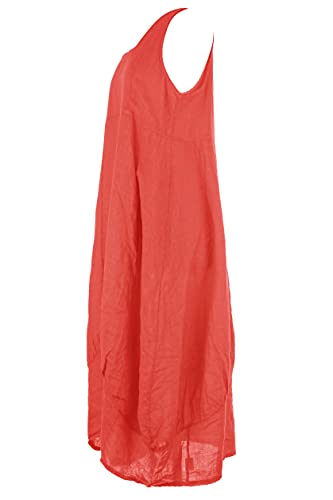 TEXTURE Ladies Womens Lagenlook Plain Sleeveless