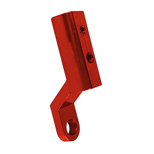 Monture rétroviseur moto rouge rehausseur guidon alu