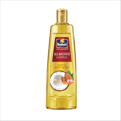 Image of Parachute Advansed Almond enriched Coconut Hair Oil with Vitamin E, 550ml|Nourishes & Softens Hair | Helps Control Hair Fall| Helps Promotes Hair Growth | Up to 2x Softer Hair|Non-Sticky Formula| Dermatologically-Tested Hair Oil | For Men & Women
