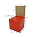 FixtureDisplays 10PK Red Small Mini Raffle Ticket Cardboard Box 6x6x12
