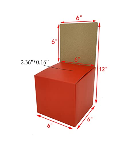 Caja pequeña roja para rifas y donaciones 10 unidades miniatura 5