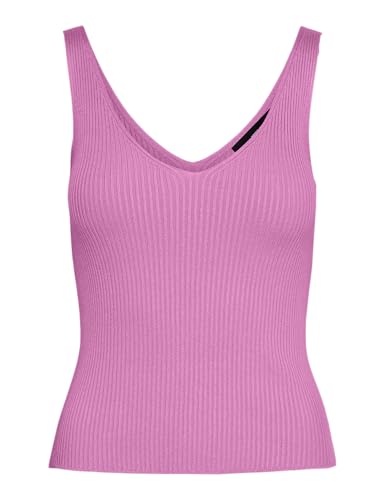 VERO Moda Damen Vmglory Sl Rib Top Ga Noos, Cyclamen, M