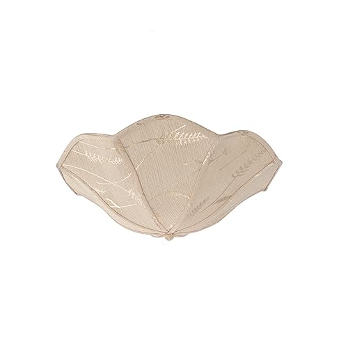 Image of Aspen Creative 39005A Ceiling Clip-on Lamp Shade, Transitional Design in Yellowish Brown, 13 inch Diameter x 5 inch Height