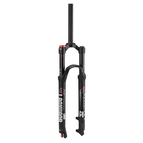 LANXUANR Fourches VTT 26/27,5/29 Pouces. Réglage du Rebond, Suspension pneumatique. Tube Droit/Conique 1-1/8 Pouce x 220 mm,9 x 100 mm à Serrage Rapide,Frein...