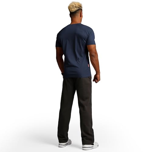 Image of Casual Short Sleeve Crew Neck Classic Wicking Breathable Fitness Muscle Athletic T Shirts Mens