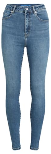 Karl Lagerfeld Jeans Damen High Rise Skinny Denim Verwaschenes Mittelblau 2430