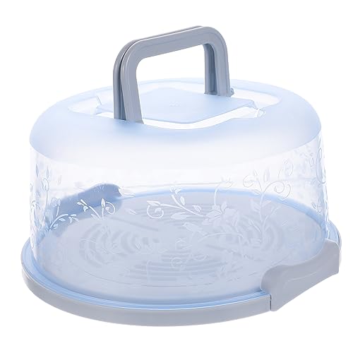 OKUMEYR Portable Cake Box Round Shape Storage for Travel Sandwich Cupcake Carrier Dessert Box