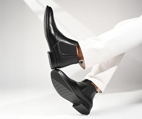 Image of LOUIS STITCH Mid-Top Ankle Slip-On Chelsea Boots for Men | Men's Chelsea Boots | Casual and Semi Formal Boots for Men | LSLXPLCL