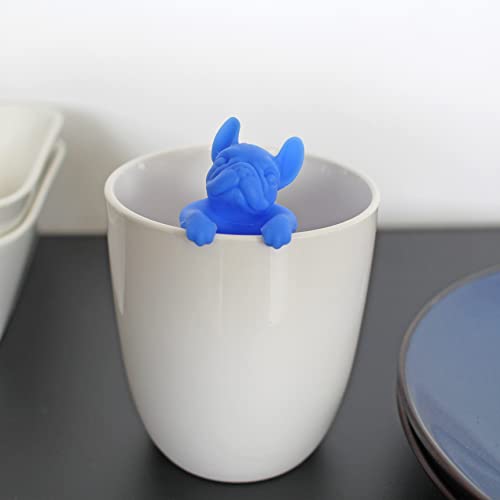 Winkee - Cute Animal Teesieb I Tee Ei für losen Tee I Tea Infuser lustig I Teesieb für Tasse I Gewürzsieb Silikon I Teekugel-Tier-Figur (Good Boy Dog)